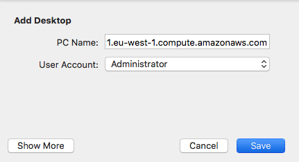 Add Desktop Login