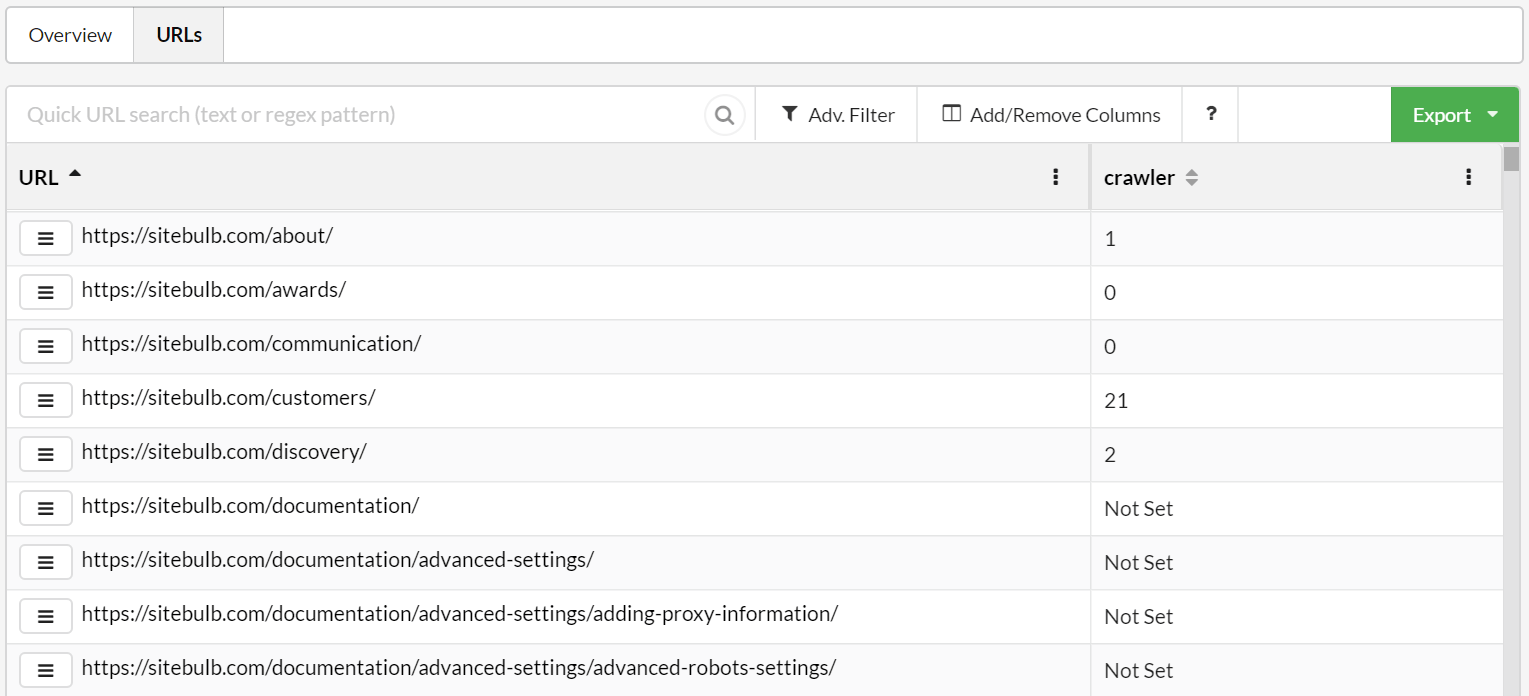 Documentation pages not set