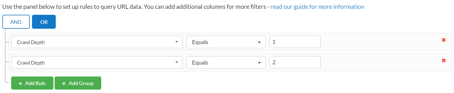 Filtering with OR