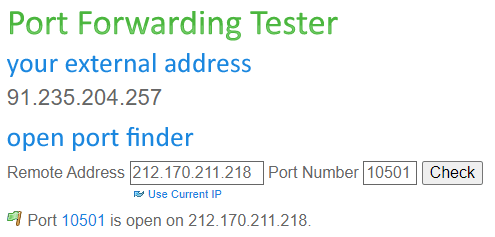 Port Forward Tester