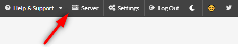 Server Menu option