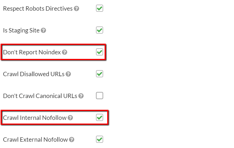 Staging Site Options