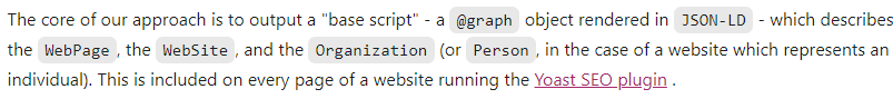 Yoast Schema Approach